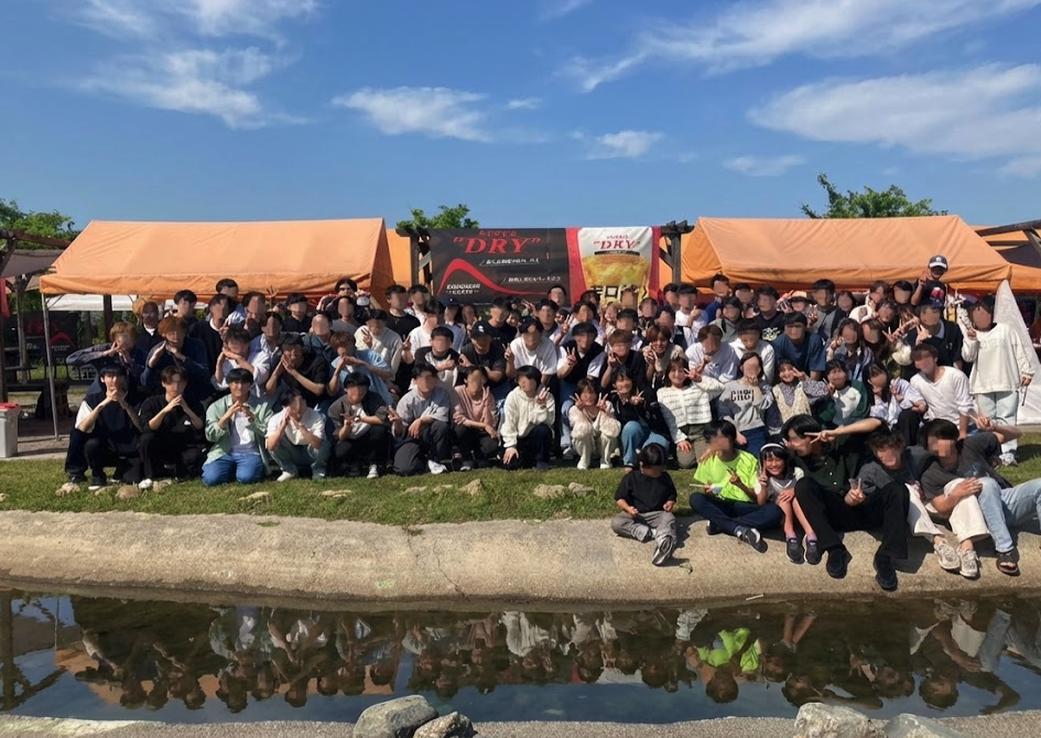 大人数の貸切BBQ集合写真